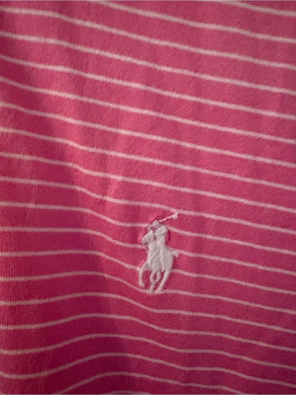 Polo Golf Ralph Lauren Pink Stripe Pima Cotton Polo Men’s L